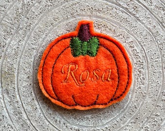 Personalised Pumpkin Feltie