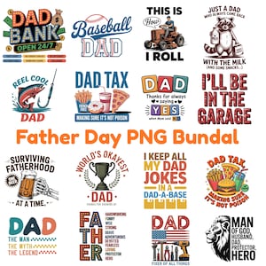 Paquete PNG para el Día del Padre: Patchwork, El Papá Más Genial, Leyenda, Citas de Papá, El Mejor Papá de Todos, DaddySaurus, Estilo Cottag