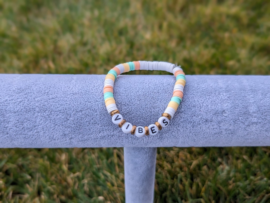 Colorful Clay Bead Bracelets Etsy