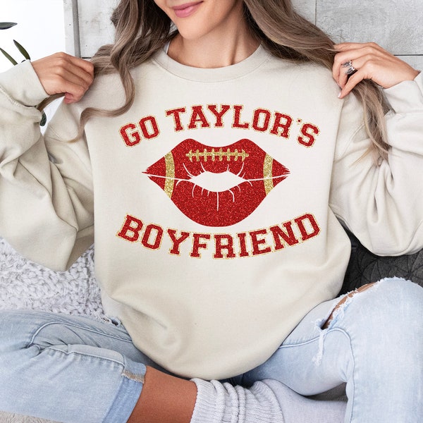 Go Taylor's Boyfriend Glitter PNG, Chiefs Karma Football Png, Football Sublimation png, Chiefs Cheer, Sparkly Png, Travis and Taylor