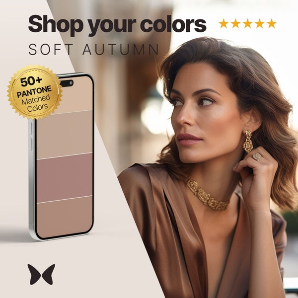 Soft Autumn Color Palette Pantone Matched | 12 Seasonal Analysis System | Color Analysis | Digital Download