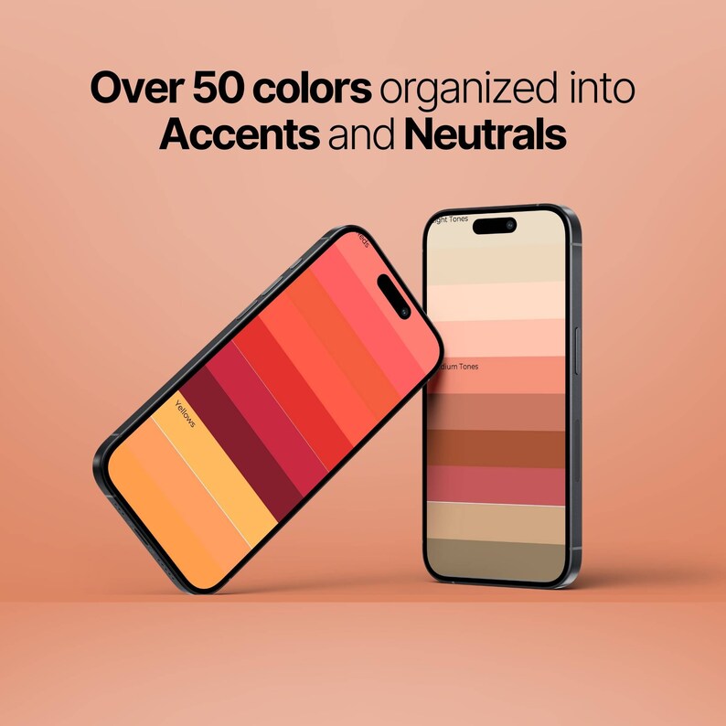 True warm Autumn Color Palette Lipstick Colors Metals Digital Swatch