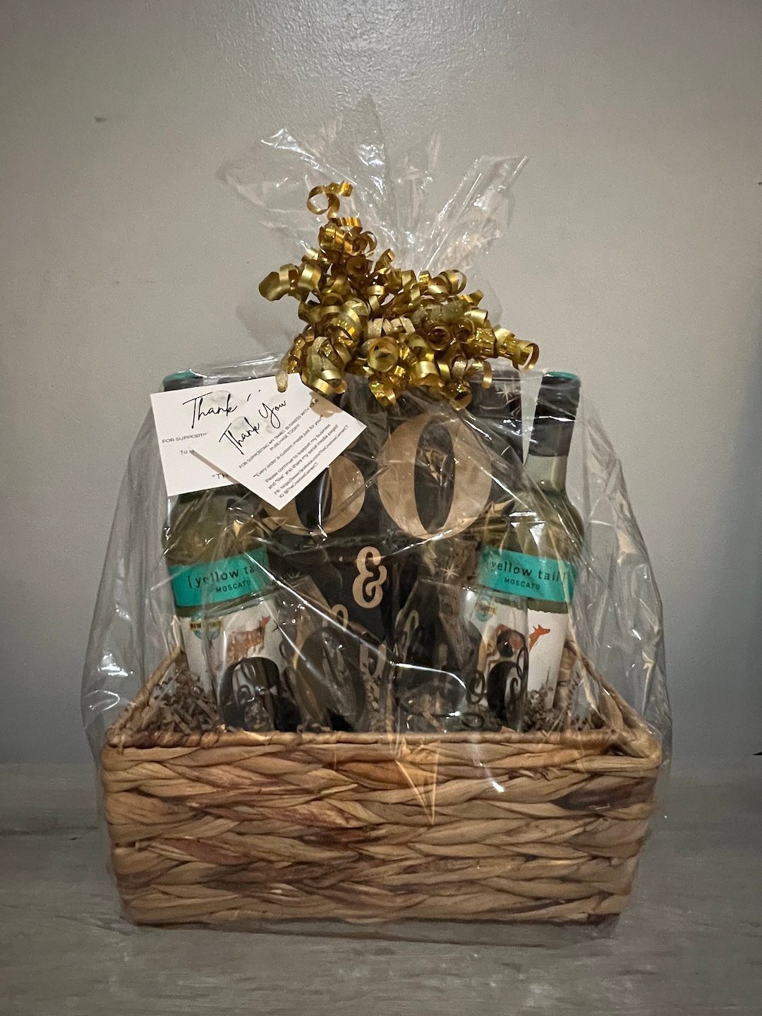 Customized 60th Birthday Gift Basket Etsy