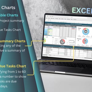 Administrador de seguimiento de tareas de proyectos en Excel: Programador de fines de semana y seguimiento del progreso (descarga digital) imagen 4