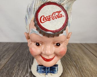 Coca-Cola The Sprite Boy フィギュア Vintage Cast Iron Coca Cola Bank Sprite Boy Coke Pixie 50's