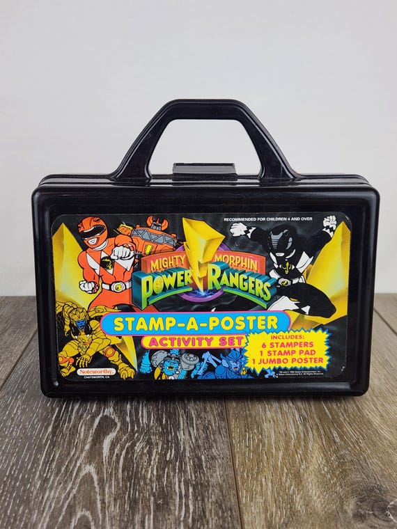 Vintage 1993 Might Morphin Power Rangers Plastic Storage Box