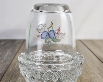 Lámpara de hadas con forma de flor de ciruelo de cristal transparente - 10 cm - LEER