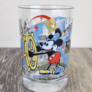 McDonald’s Disney 100 Years of Magic Glass Cup Mickey Pluto Cinderella Collectible