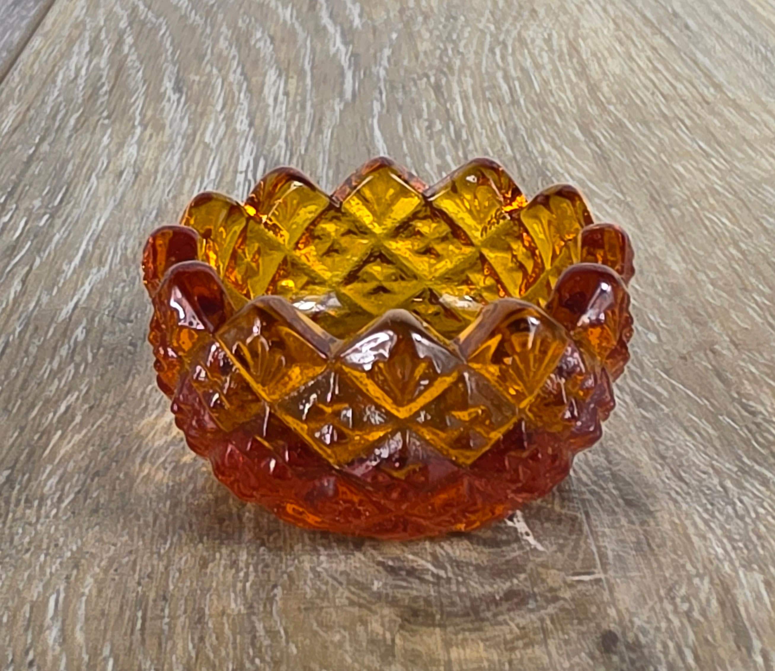 Vaseline Glass Salt Cellar - Etsy