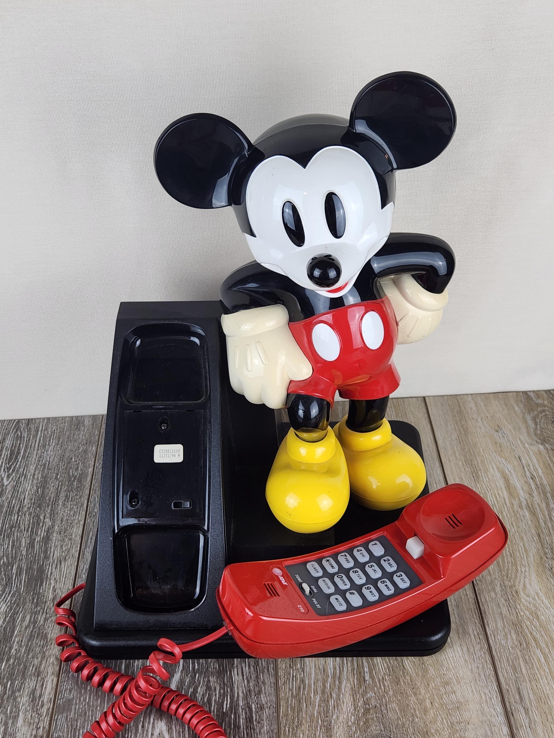 レトロな赤いミッキーマウスのヴィンテージディズニーAT&T固定
