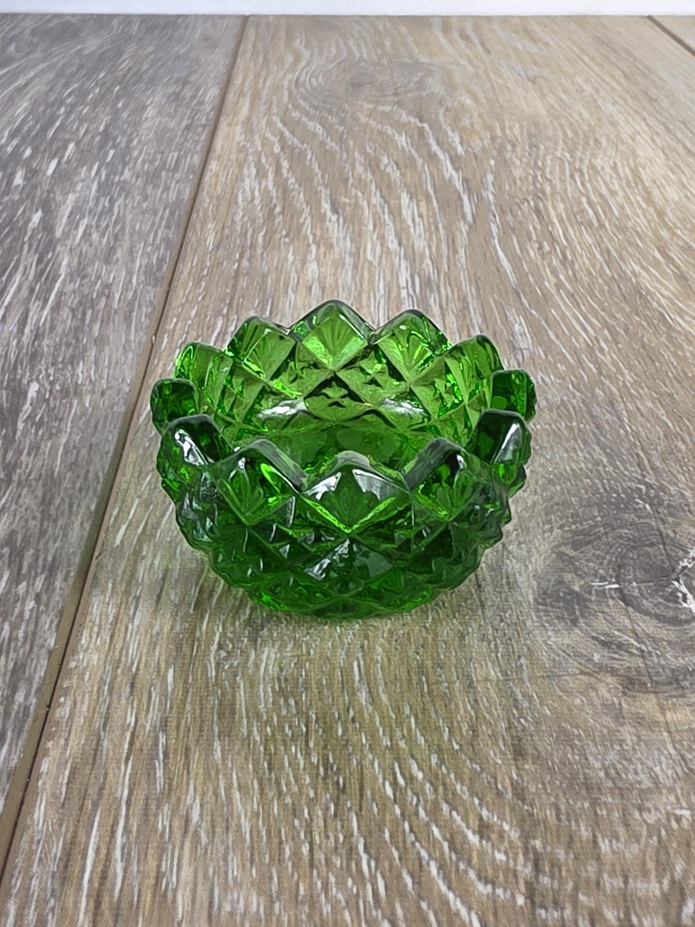 Vaseline Glass Salt Cellar - Etsy