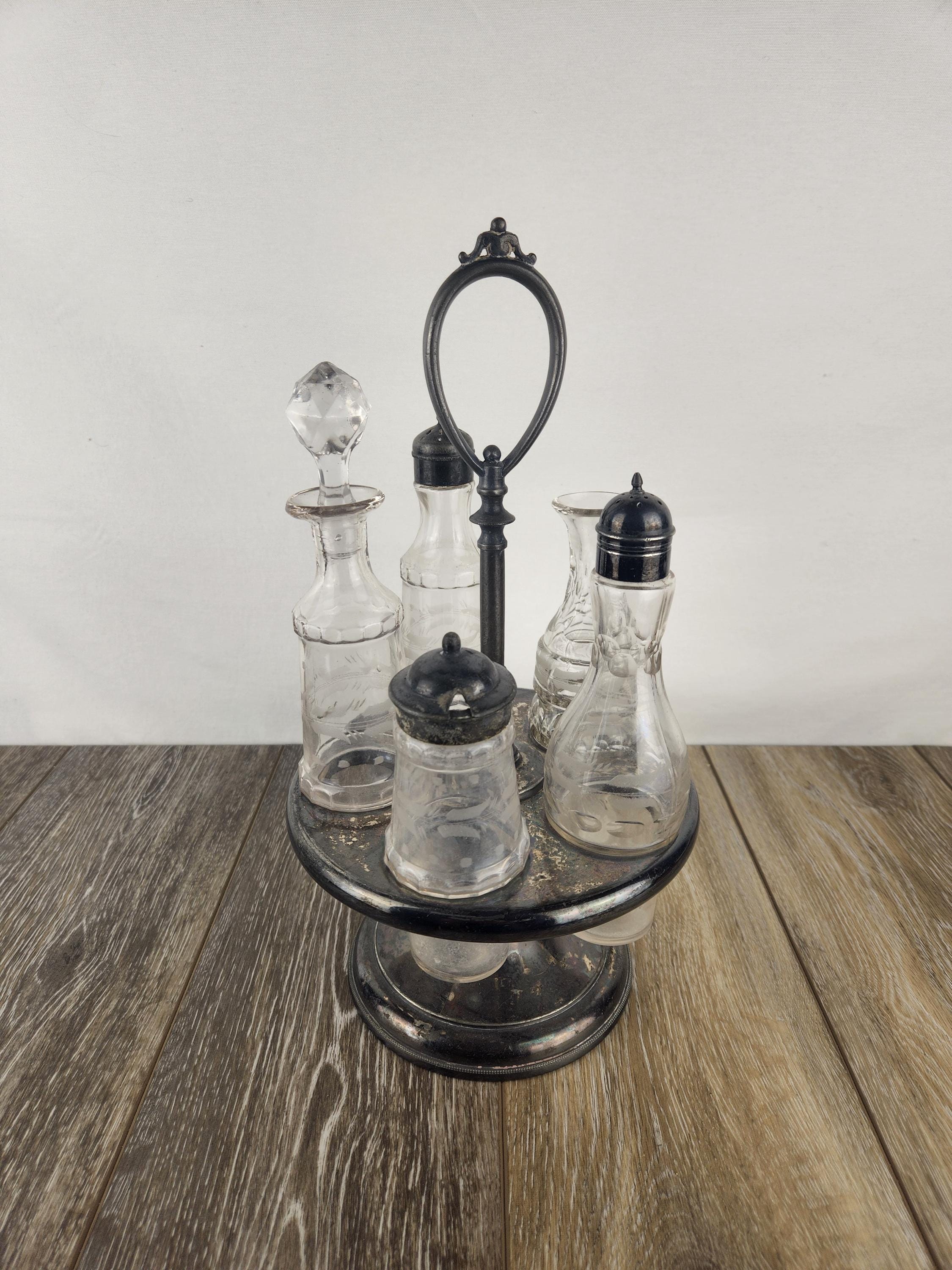 Antique Condiment Set - Etsy