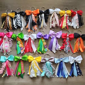 Ribbon Bag Tassel: Handmade Purse Charm, Backpack Tag - Etsy