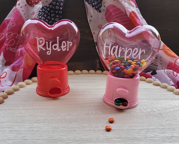 Personalized Valentines Candy Dispenser