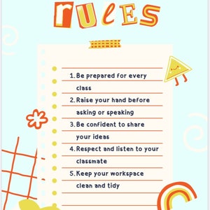 Classroom Rules
