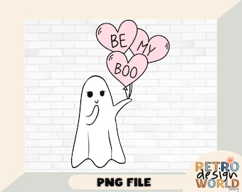 Sei mein Boo Png, süßer Valentinstag Geist Png, Valentinstag Png, Valentinstag Sublimation, Mädchen Geist Png, Geist Valentinstag Png, Boo Png