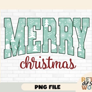 Merry Christmas Png, Christmas png, Merry Varsity Sublimation Design Downloads, Christmas Shirt Design, Retro png, Digital Download