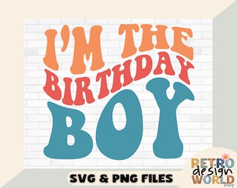 Birthday Boy SVG PNG, Boys Birthday SVG, Retro Birthday Shirt Svg, Kids, Toddlers, Cricut Svg Cut file, Shirt Sublimation Png Download File