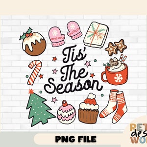 Natal retrô png, Papai Noel png, Natal png, sublimação de Natal, feliz Natal png, vibrações de Natal png, biscoito de leite para o Papai Noel