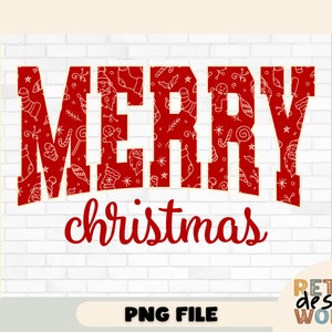 Merry Christmas Png, Christmas png, Merry Varsity Sublimation Design Downloads, Christmas Shirt Design, Retro png, Digital Download