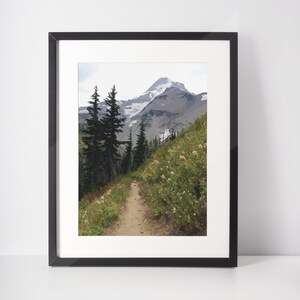 MOUNT HOOD OREGON | Rustic Vector Painting Digital Download for Outdoor Lover, Oregon Native, Camper, Hiker, Skier, Snowboarder, and More