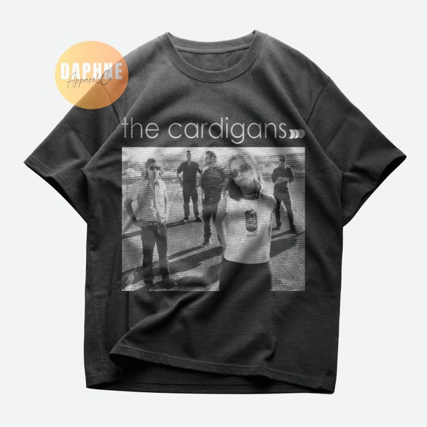 The Cardigans Hanging Around Album Cover Unisex Shirt | Nina Persson Lars-Olof Peter Bengt Magnus A Camp Righteous Boy Paus Tshirt Gift