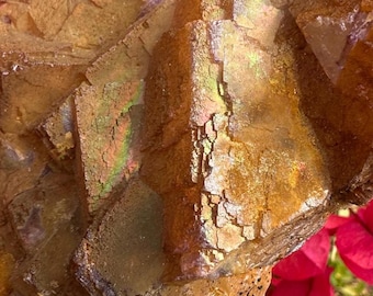 RARE Iridescent Fluorite Specimen – Natural Luster & Vibrant Color Play!