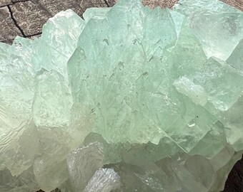 Apofilita verde gema con estilbita, ejemplar de la India