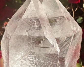 Large Tantric Twin Himalayan Quartz: Record Keepers, Trigons & Rainbows