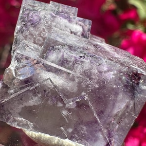 Fluorite cubique fantôme de qualité collection, mica, quartz et chlorite de la mine Yaogangxian, Hunan, Chine
