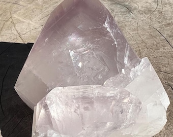 RARE Top-Quality Twin Purple Phantom Optical Calcite with Pyrite, Record Keepers, Rainbows from NY Empire State Zinc Mine, Balmat, New York