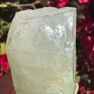 AAA Green Apophyllite Specimen: Cubic Crystal Formation, India