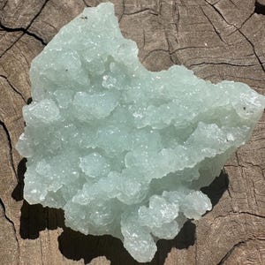 AAA Green Prehnite Crystal Specimen: Laumontite Pseudomorph from India