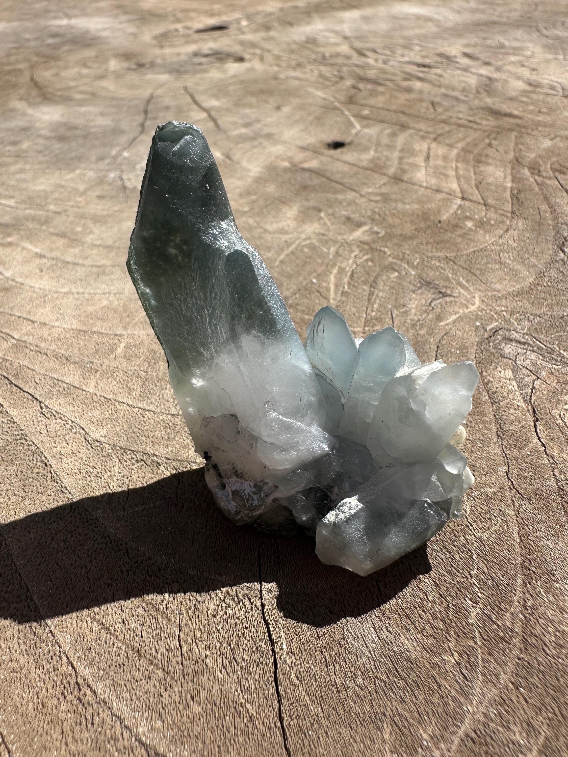 Stunning High Quality Blue Indicolite Quartz with Chlorite and Kaolinite from New find in Pakistan