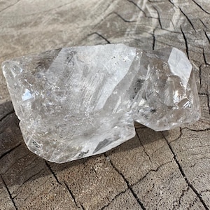 Twin Enhydro Quartz: Herkimer County Crystal with Carbon Inclusions