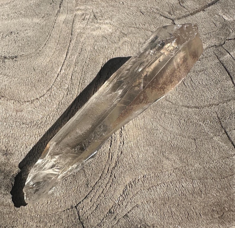 Quartz Root Tips RARE Bicolor Root Lemurian Quartz Wand β Smoky & Clear Quartz From ...