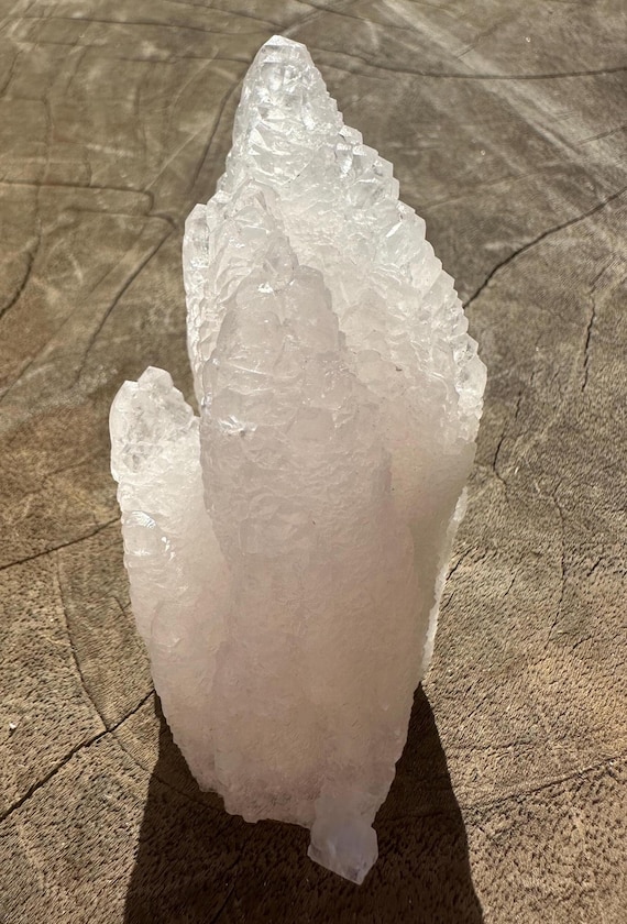 Pink Calcite Specimen: Fluorescent Healing Crystal