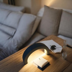 Modern Light Arch | Minimalist Desk Lamp | Ambient LED Light for Home Office & Bedroom Decor
