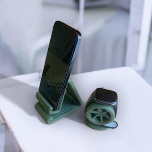Smartwatch Holder & Stand for Desk,  iPhone Apple Watch Holder,  Apple Watch Stand for Nightstand,  Tech Organizer for Home and Office