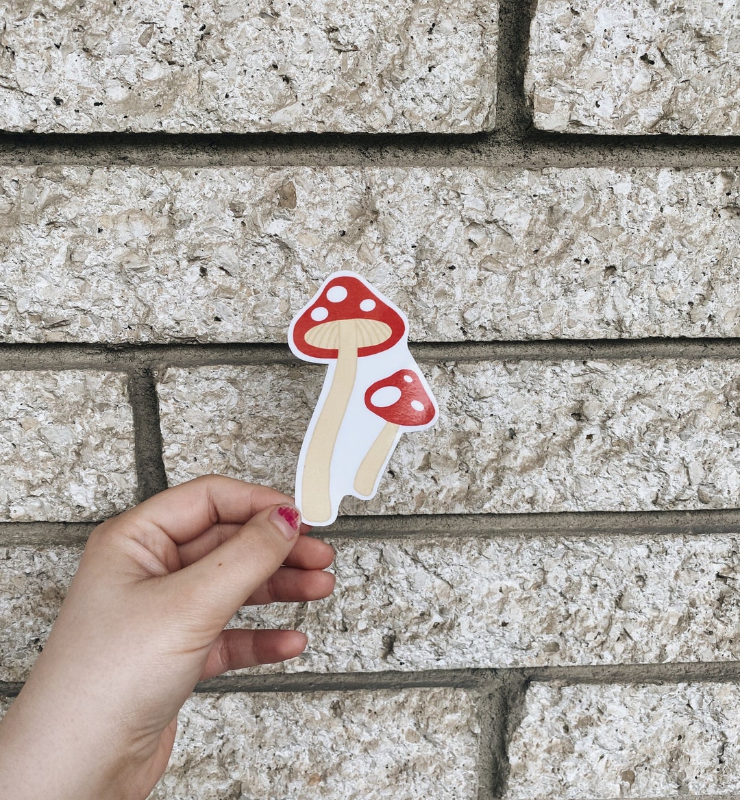 Mushroom Sticker Etsy