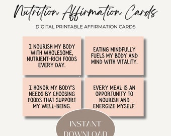 Memory Affirmation Cards Bundle Printable 16 Digital Positive Quote ...