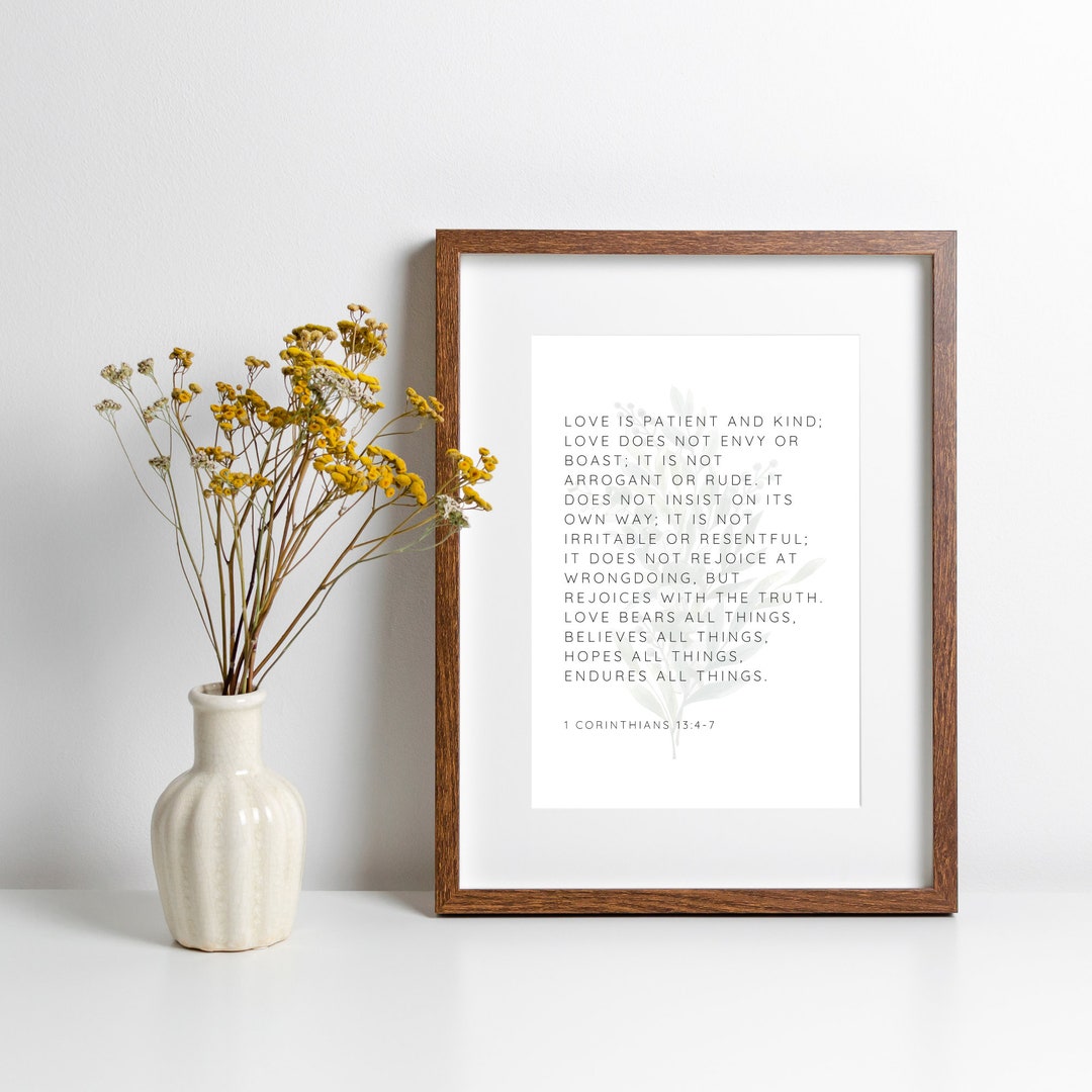 Bible Verse Wall Art Printable Bible Verse Art Digital Download Wall ...