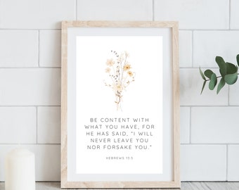 Bible Verse Wall Art Printable Bible Verse Art Digital Download Wall ...