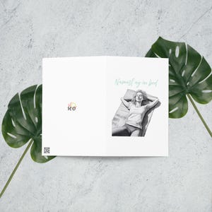 Tarjeta de felicitación de yoga