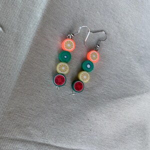 fruit earrings