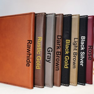 Personalized Passport Holder & Luggage Tag Travel Set, Custom Leather Passport Cover, Engraved Leather Luggage Tag, Holiday Gift for Couple