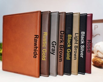 Personalized Passport Holder & Luggage Tag Travel Set, Custom Leather Passport Cover, Engraved Leather Luggage Tag, Holiday Gift for Couple