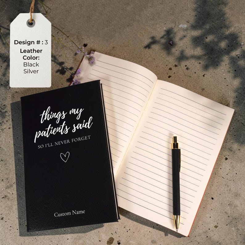 Custom Nurse Journal, Medical Physician Notebook, Personalized Doctor Journal, Nurse Appreciation Gifts, Nurse Graduation Gift, Gift for RN Bild 6