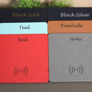 Custom Charging Mat, Personalized Leather Wireless Charger,Personalized Phone Charger,Coworker Gift, Gift for Him & Her,Office Company Gifts