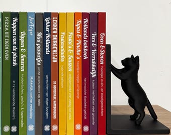 Unique Cat Bookend, Animal-Shaped Book Holder, Decorative Bookshelf Accessory, Cat Lover Gift, Home & Office Decor, Interior Decoration